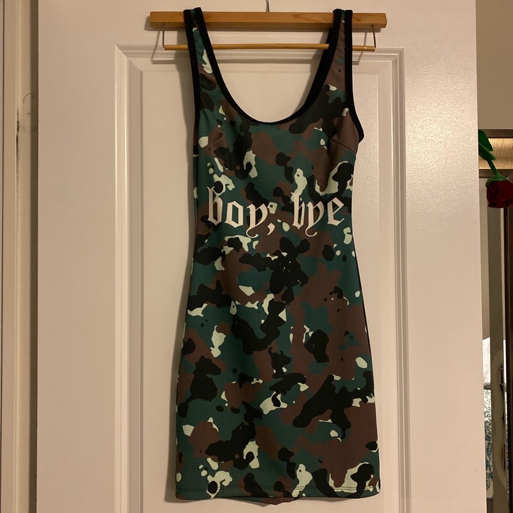 Fashion Nova “Boy Bye” Cameo Dress